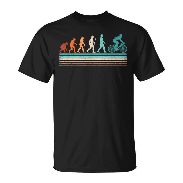 Retro Cyclist Evolution Cycling Mountain Bike Biking Bicycle Cycling Funny Gifts Unisex T-Shirt