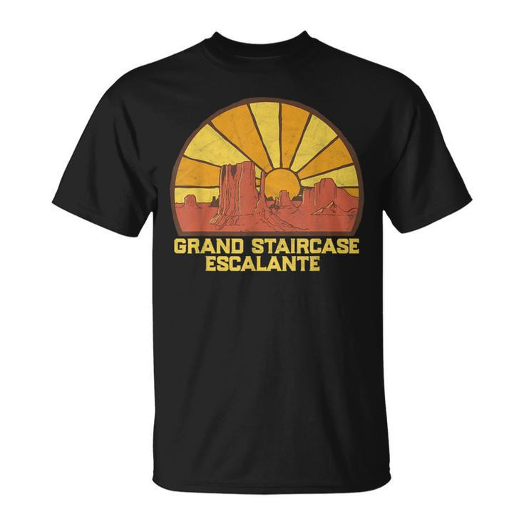 Retro Grand Staircase Escalante Sun Vintage Graphic T-Shirt