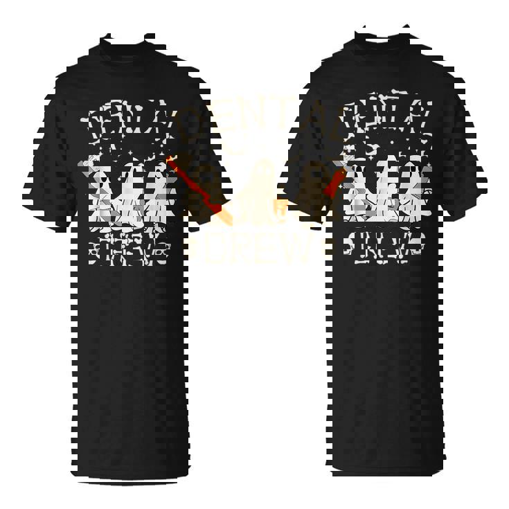 Retro Halloween Dental Crew Boo Th Dentist Hygiene T-Shirt