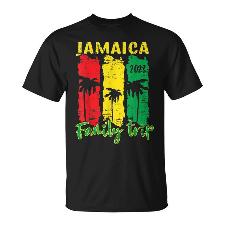 Retro Jamaica Family Vacation 2023 Jamaican Holiday Trip  Unisex T-Shirt