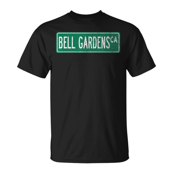 Retro Style Bell Gardens Ca Street Sign T-Shirt