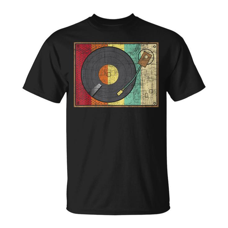 Retro Vintage Vinyl Record Player - Turntable Music Lover  Vinyl Funny Gifts Unisex T-Shirt