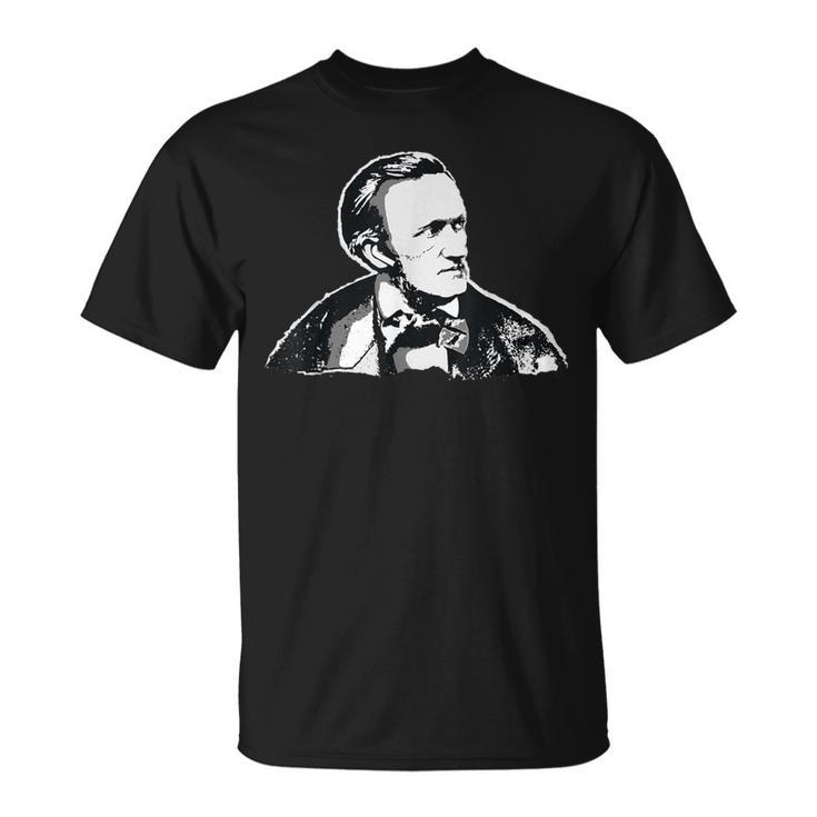 Richard Wagner Classical Composer Earbuds T-Shirt