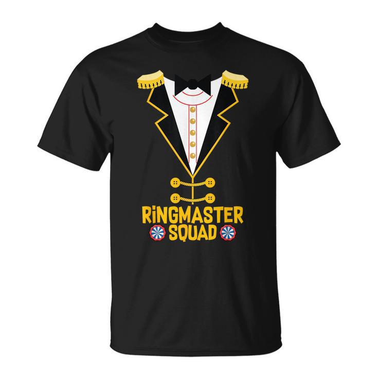 Ringmaster Squad Funny Circus Theme Birthday Party Costume Unisex T-Shirt