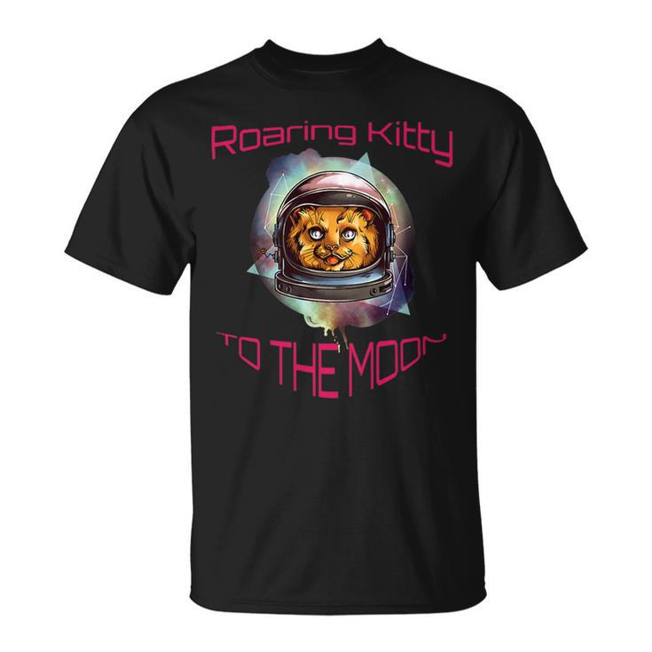 Roaring Kitty Astronaut To The Moon Unisex T-Shirt