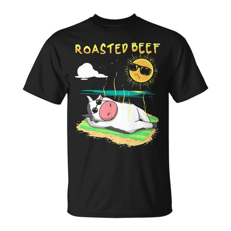 Roast Beef Cow Vacation Sun Tan Calf Lover Summer Vacationis Unisex T-Shirt