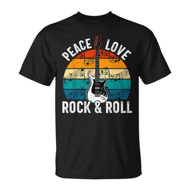 Rock & Roll Rock Music Rock Lover Guitar Player Rock T-Shirt