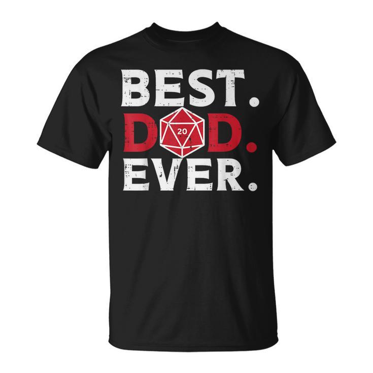 Rpg Best Dad Ever Gamer Daddy Papa T-Shirt