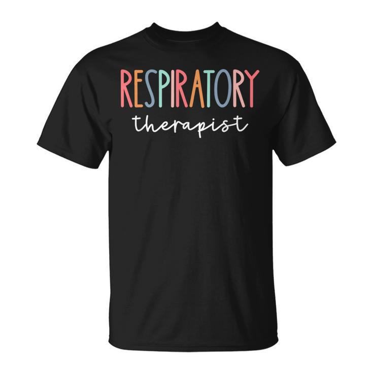 Rt Respiratory Therapy Therapist Funny Rt Care  Unisex T-Shirt