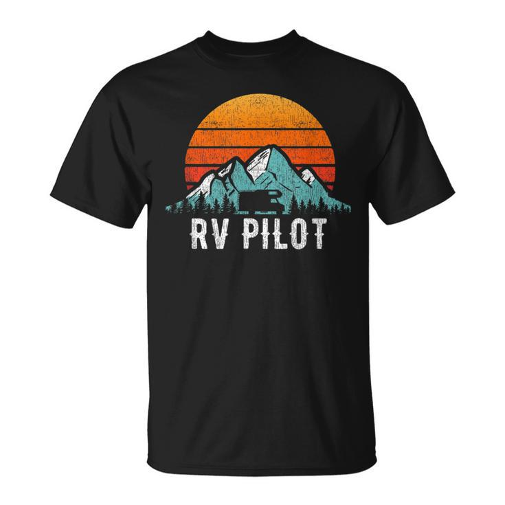 Rv Pilot Motorhome Travel Stuff Rv Vacation Retro Rv Pilot  Unisex T-Shirt