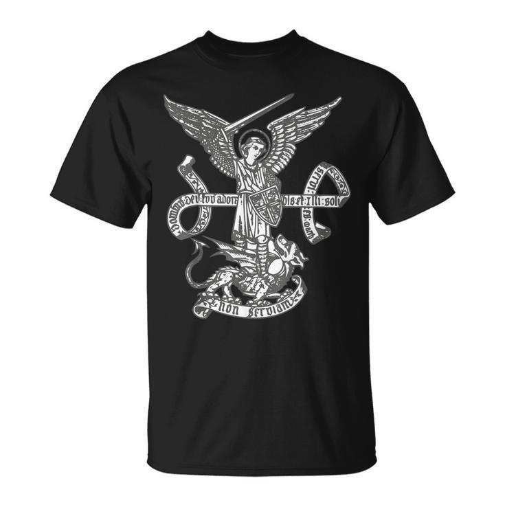 Saint Michael The Archangel Catholic Angels T-Shirt