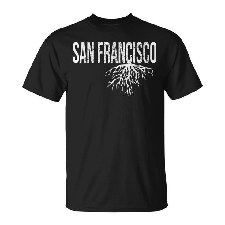 San Francisco California Usa Roots  Distressed Design Unisex T-Shirt