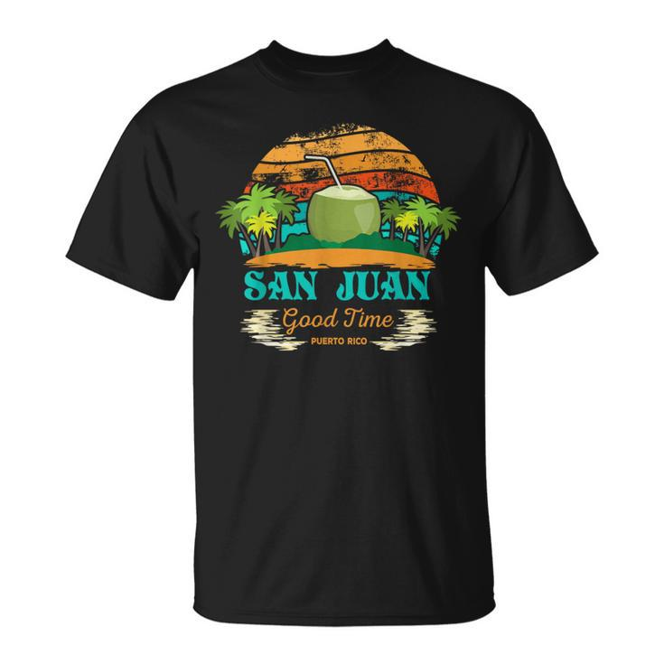 San Juan Puerto Rico Souvenir Vintage T T-Shirt