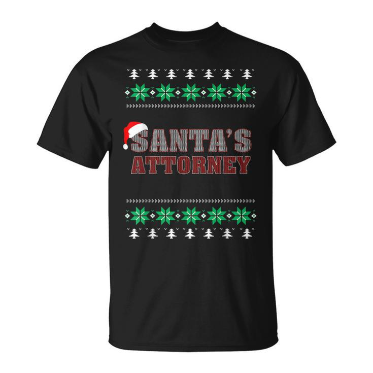 Santa's Attorney Ugly Christmas Sweater T-Shirt
