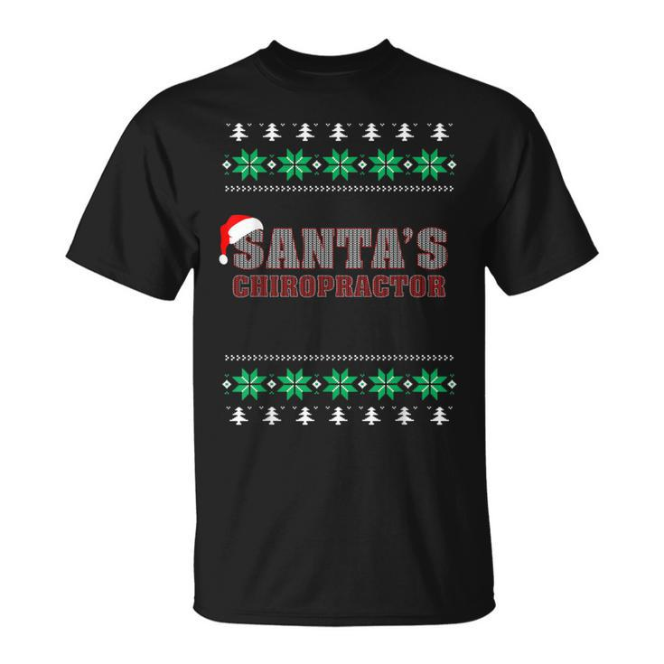 Santa's Chiropractor Ugly Christmas Sweater T-Shirt