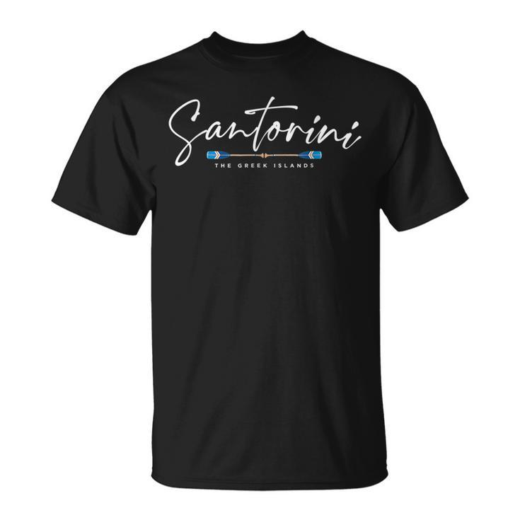 Santorini Greece Beach Graphic  Unisex T-Shirt