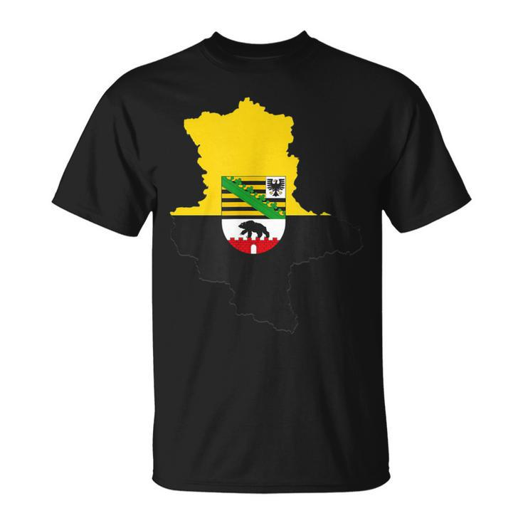 Saxony-Anhalt Flag German Region T-Shirt