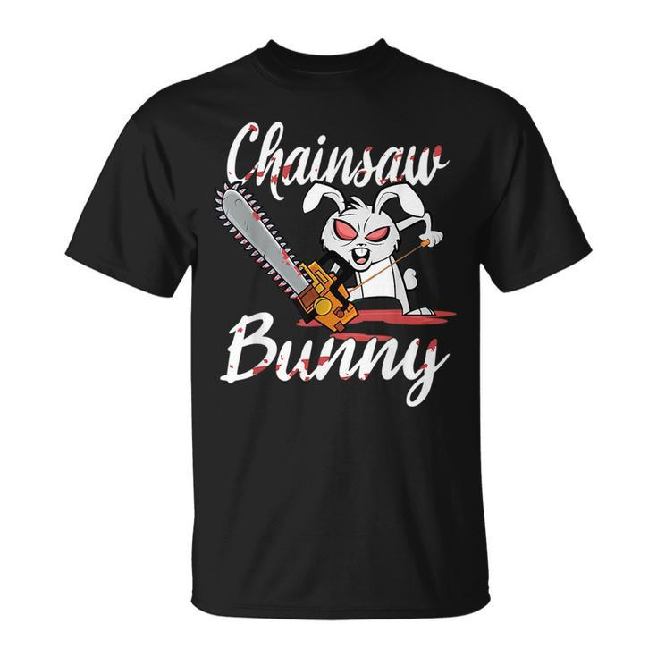 Scary Chainsaw Bunny Halloween Horror Movie Fan Nightmare  Unisex T-Shirt