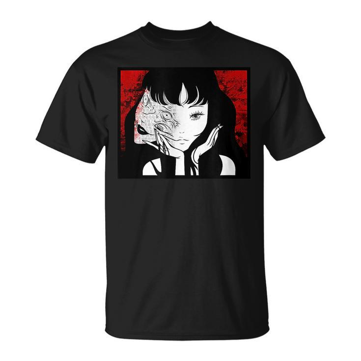 Scary Girl Anime Style Horror Mangaka  Unisex T-Shirt