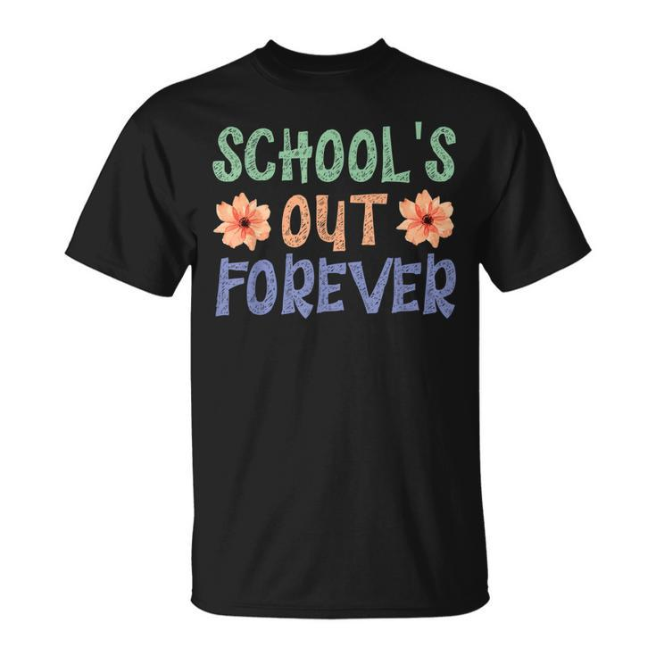 Schools Out Forever Retro Last Day Of School Unisex T-Shirt