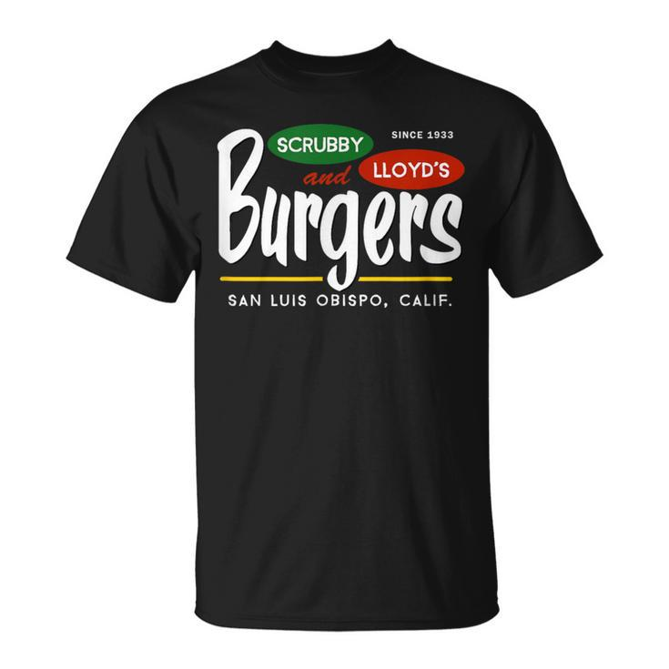 Scrubby & Lloyd's Burgers San Luis Obispo California T-Shirt