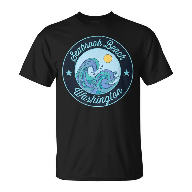 Seabrook Beach Wa Washington Souvenir Nautical Surfer Graphi T-Shirt