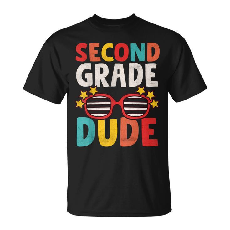 Second 2Nd Grade Dude First Day Of School Student Kids Boys  Unisex T-Shirt