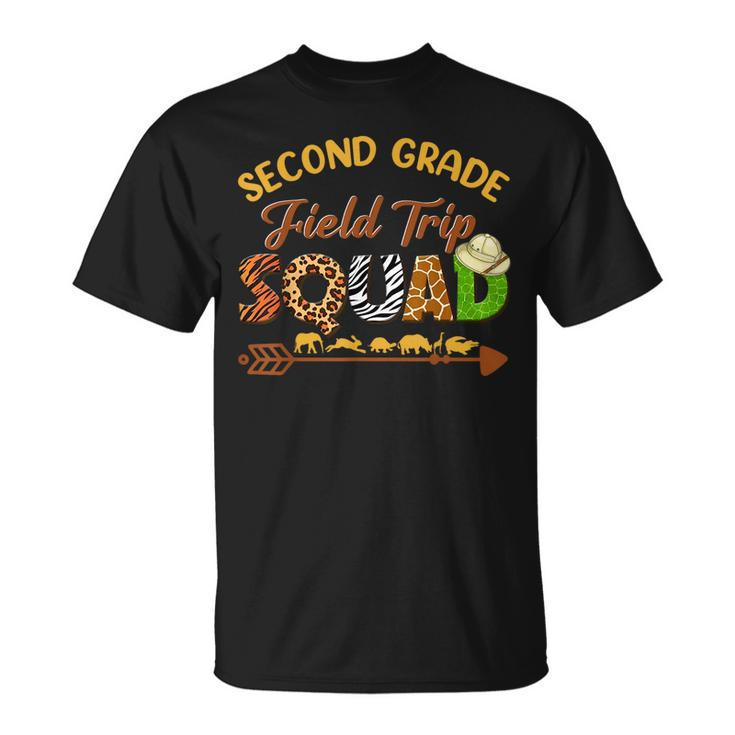 Second Grade Students School Zoo Field Trip Squad Matching  Unisex T-Shirt