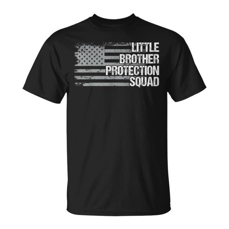 Security Brother Protection Squad Boys Dad Grandpa Us Flag  Unisex T-Shirt