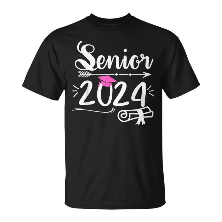 Senior 2024 Class Of 2024 Graduation Or First Day Of School T-Shirt