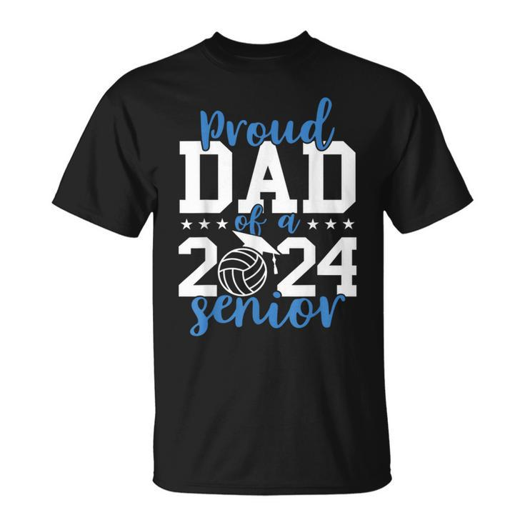 Senior Dad 2024 Volleyball Senior 2024 Class Of 2024 T-Shirt