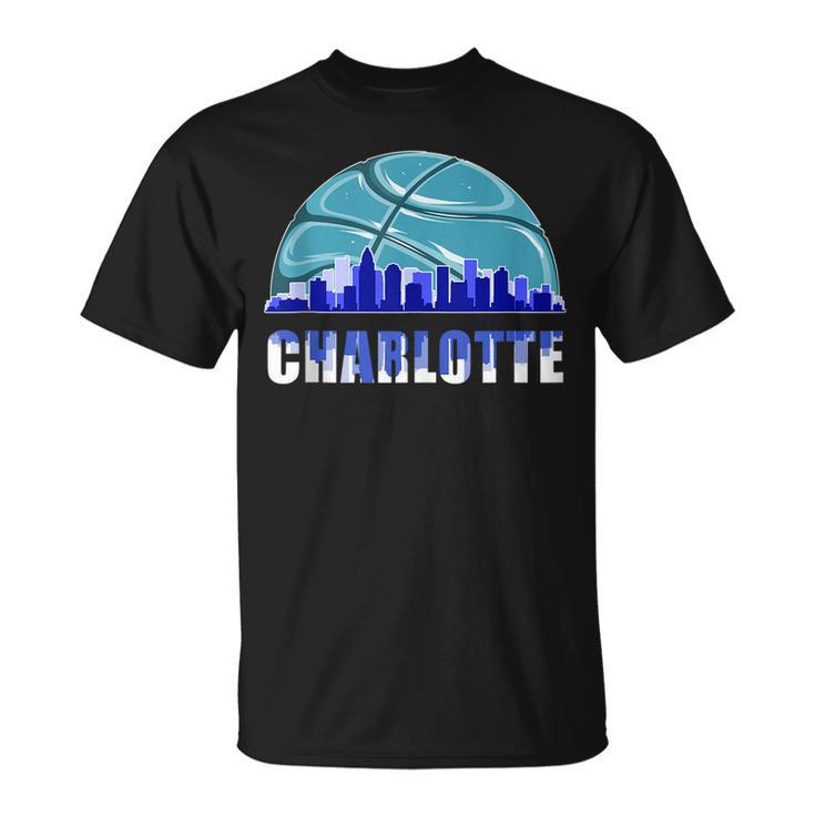 Silhouette Charlotte City Charlotte Basketball Pride  Unisex T-Shirt