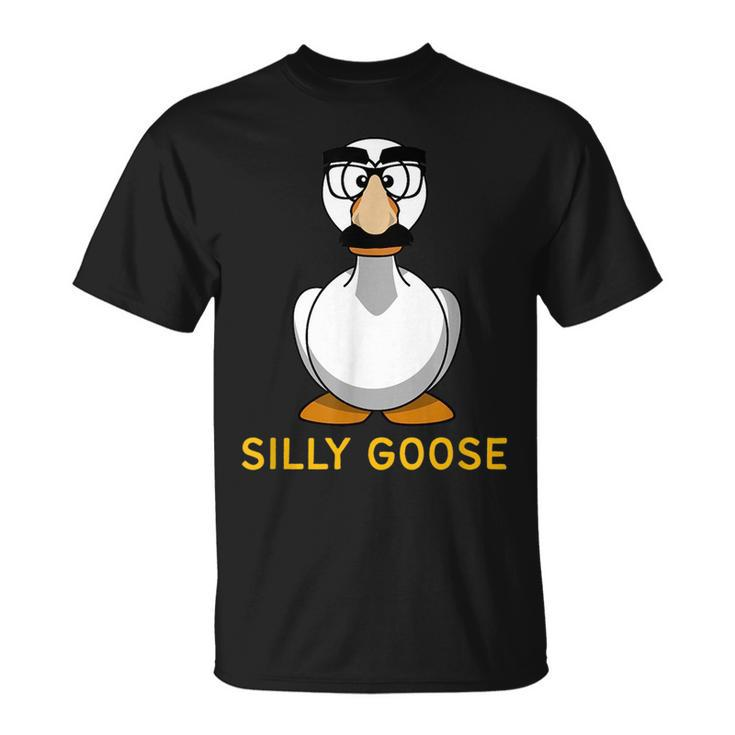 Silly Goose Groucho Glasses Goose On The Loose Silly Person  Unisex T-Shirt