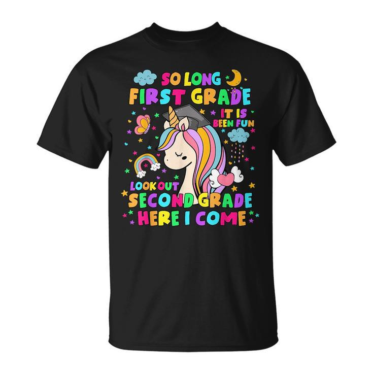 So Long First Grade Second Grade Here I Come Back To School  Unisex T-Shirt