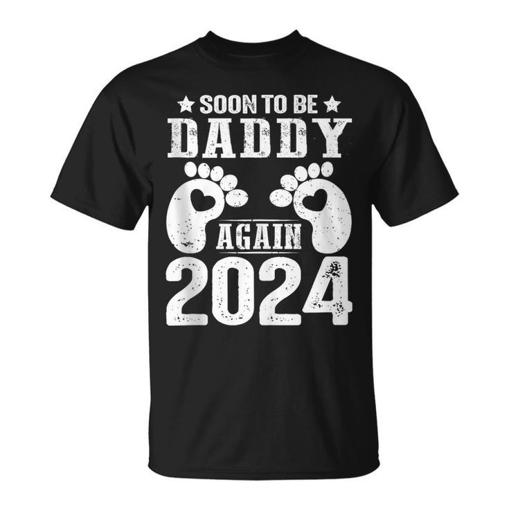 Soon To Be Dad Daddy Again 2024  Unisex T-Shirt