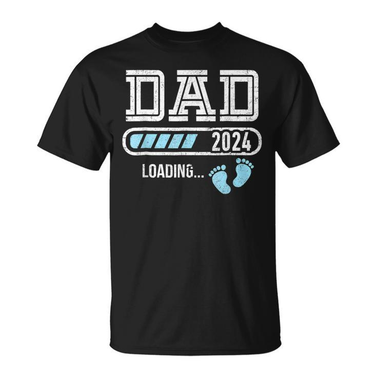 Soon To Be Dad Est 2024 Fathers Day New Dad Vintage Mens Unisex T-Shirt
