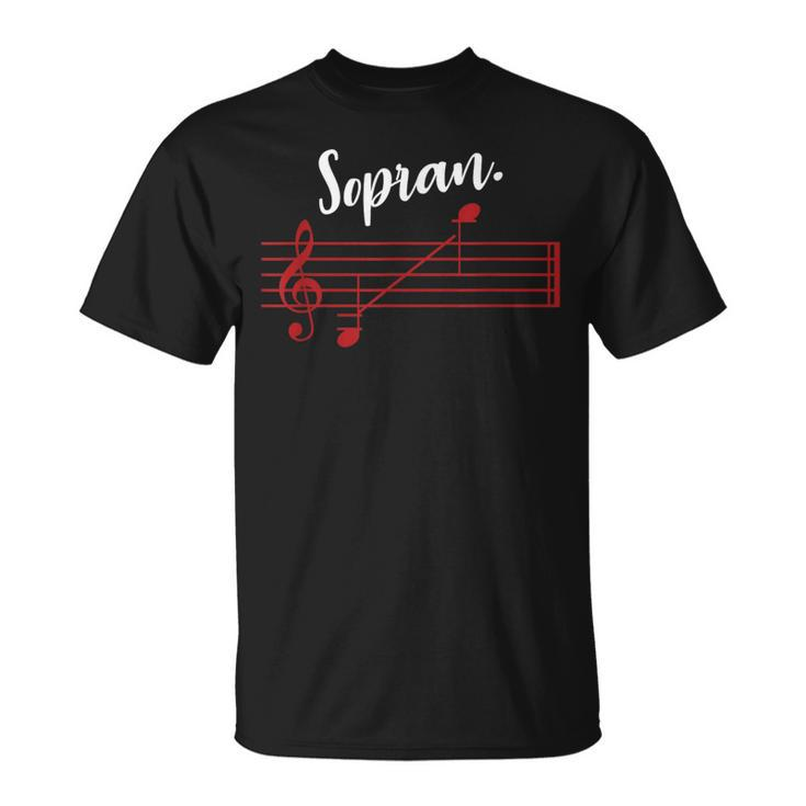 Soprano Singer Soprano Choir Singer Musical Singer T-Shirt