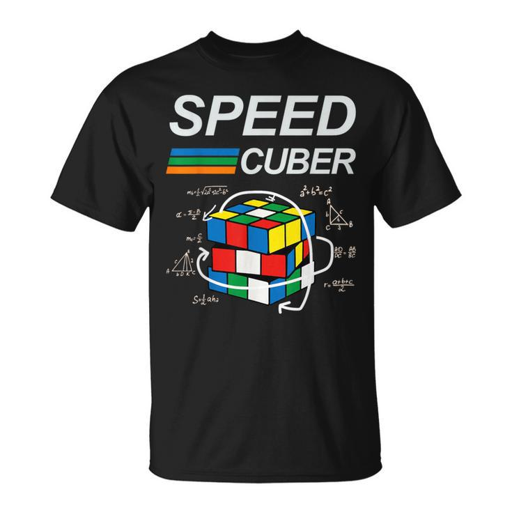 Speed Cuber Competitive Puzzle Speedcubing Players T-Shirt