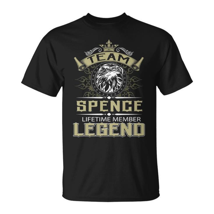 Spence Name Gift Team Spence Lifetime Member Legend Unisex T-Shirt