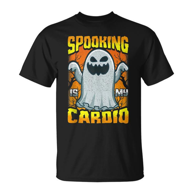 Spooking Is My Cardio Halloween Workout Gym Fitness Exercise Exercise Funny Gifts Unisex T-Shirt