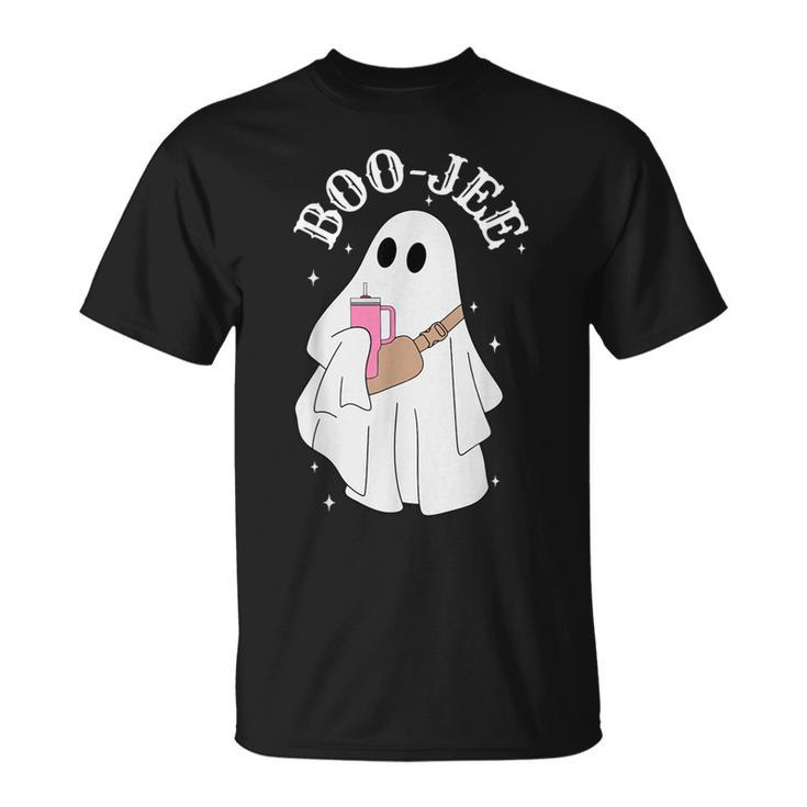 Spooky Season Ghost Halloween Costume Boujee Boo-Jee T-Shirt