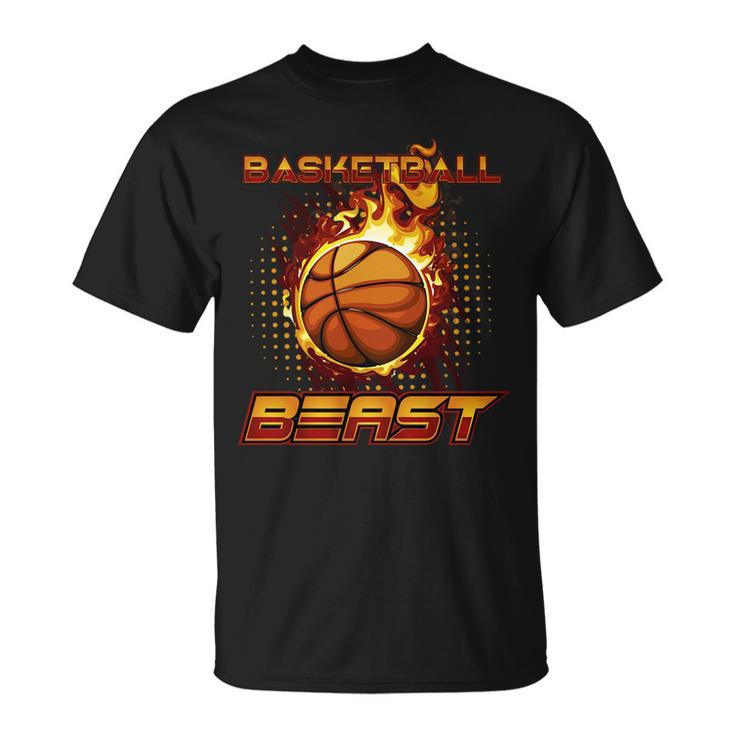 Sports Athletic Motivational Basketball Beast   Unisex T-Shirt