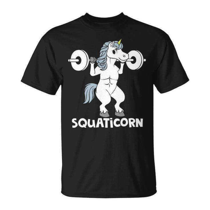 Squaitcorn Fitness Sport Bodybuilding Unicorn Squad Unisex T-Shirt