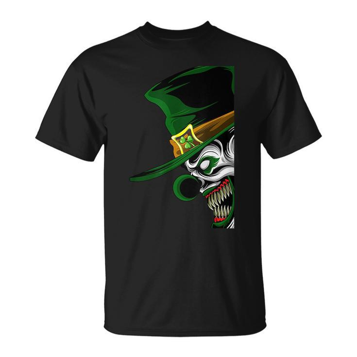 St Patricks Evil Clown Leprechaun For Horror Movie Fans  Unisex T-Shirt