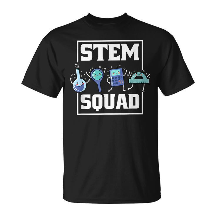 Stem Squad Science Technology Engineering Math Team  Unisex T-Shirt