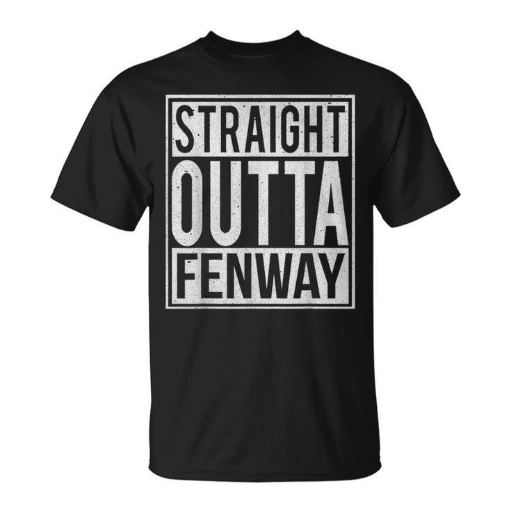 Straight Outta Fenway I Usa Travler Idea T-Shirt