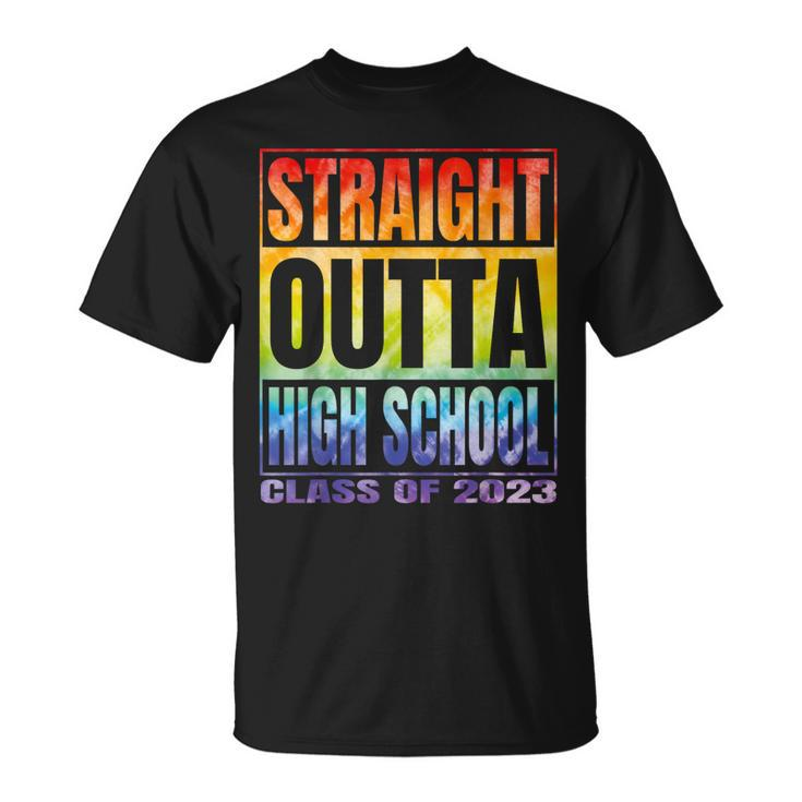 Straight Outta High School Class Of 2023 Gifts Graduation  Unisex T-Shirt