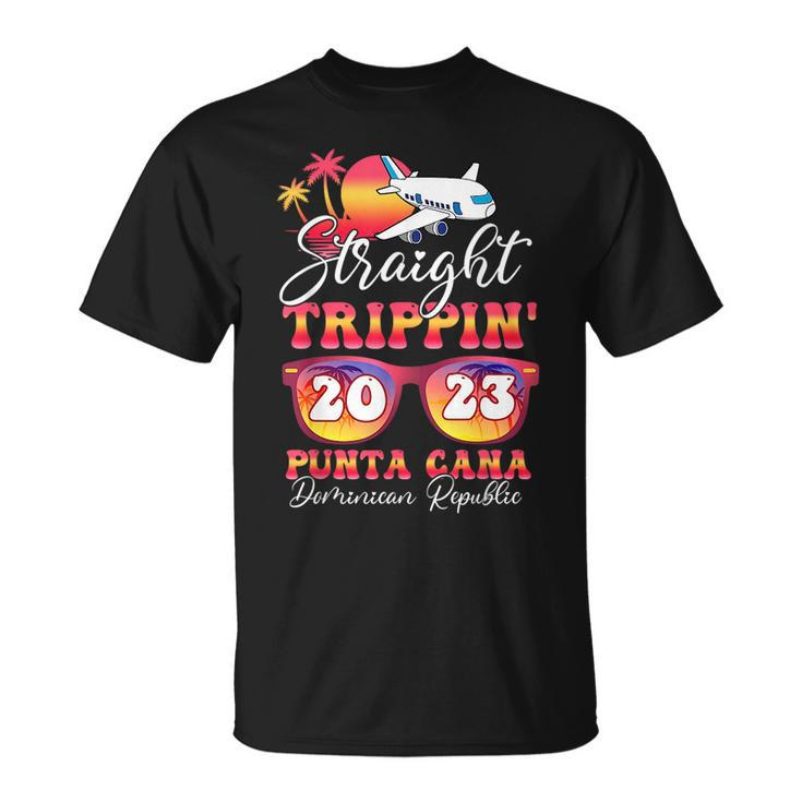 Straight Trippin 2023 Family Vacation Punta Cana Matching  Unisex T-Shirt