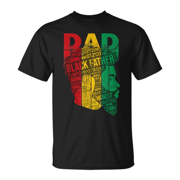 Strong Black Dad King African American  Natural Afro  Gift For Mens Unisex T-Shirt