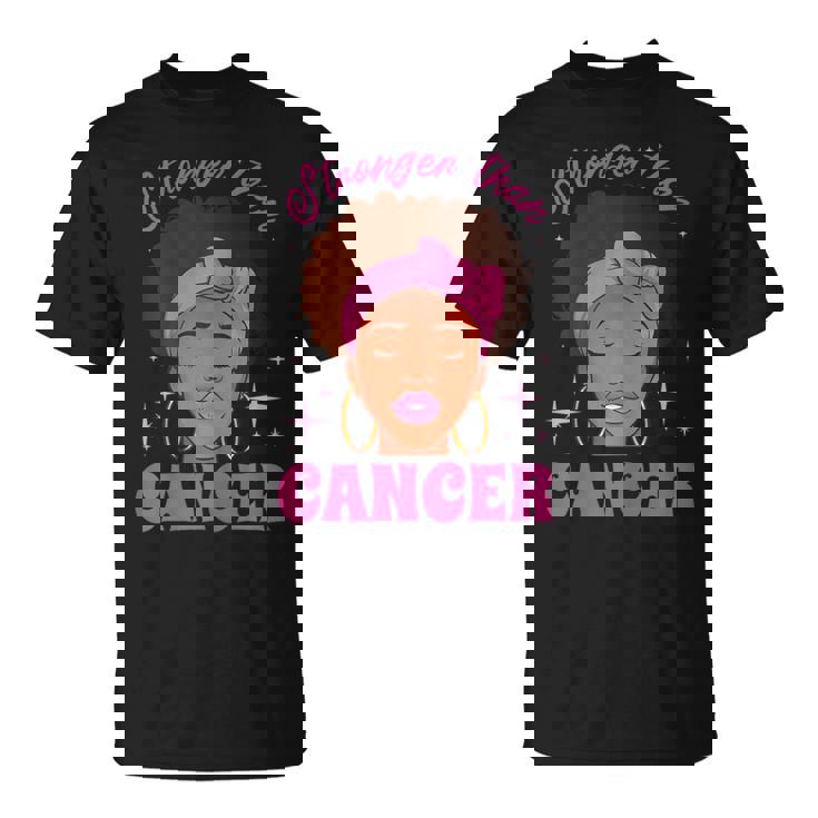 Stronger Than Breast Cancer Pink Ribbon Breast Cancer T-Shirt